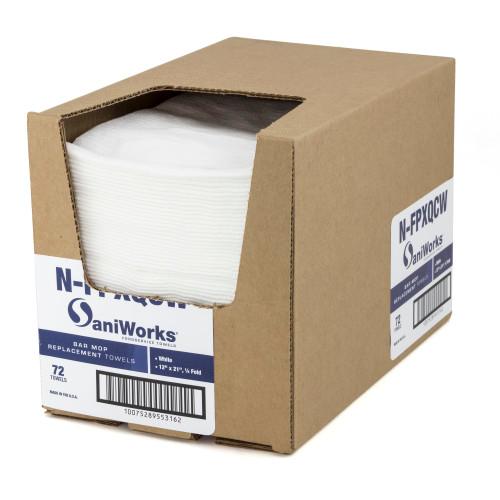 SANIWORKS  LINEN REPLACE  WHT  12X21  QF 72 DC
