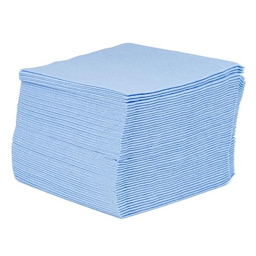 TexTask® Lint-Free Wipers, Poly/Rayon, Blue, 13