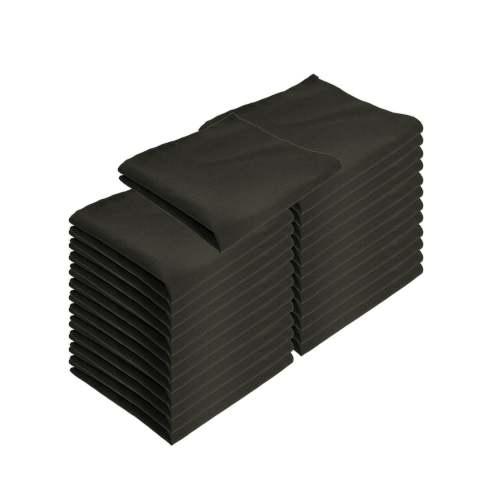 20x20 Black Spun Poly Napkins