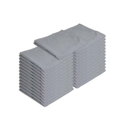 20x20 Chambray Grey Spun Poly Napkins 