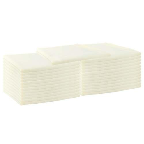 20x20 Ivory Spun Poly Napkins