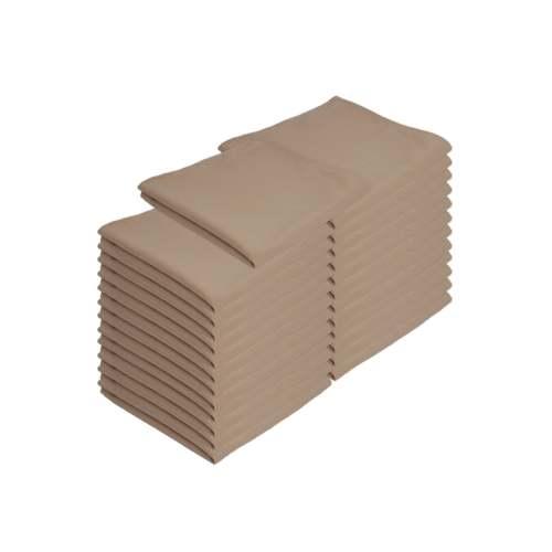 20x20 Sandalwood Spun Poly Napkins