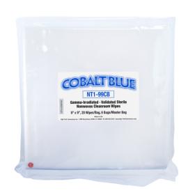 Cobalt Blue® Sterile Nonwoven Poly-Cellulose Cleanroom Wipes, 9