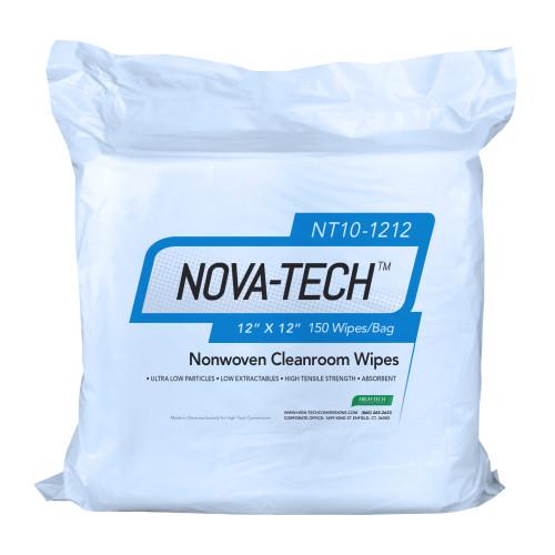 NOVA-TECH 1000 NONWOVEN CLEANROOM WIPES 12X12 150 BG 14BG CS