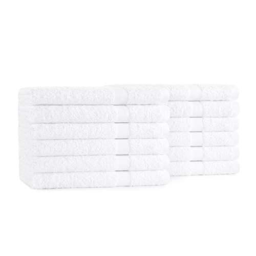 ADMIRAL HAND TOWELS 16 X 27  WHITE  12 PACK