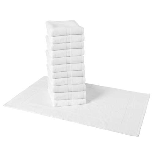 ADMIRAL BATH MAT 20 X 30  WHITE  12 PACK