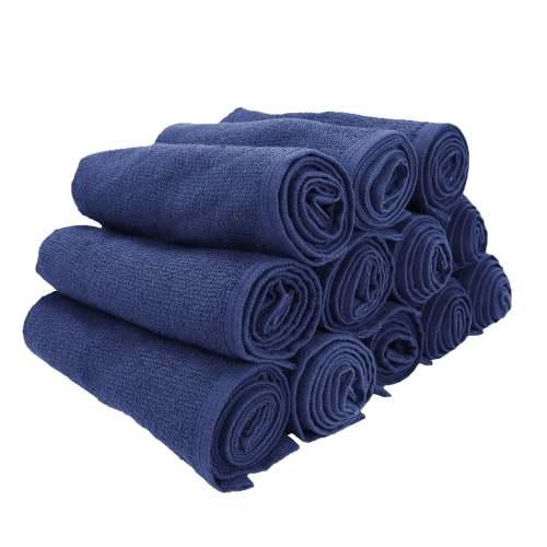 SALON TOWELS 16 X 28 BLEACH SAFE  NAVY  12 PACK