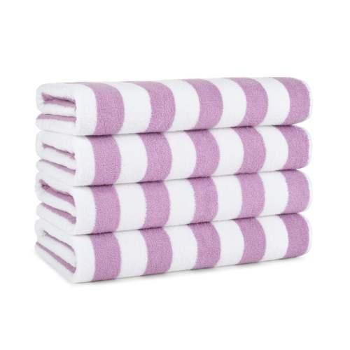 CALIFORNIA CABANA TOWELS 30 X 70  LAVENDER  4 PACK