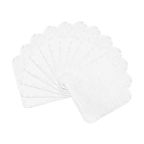 DISH CLOTH WHITE CHECK 12DZ CT