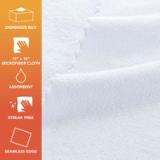 Hospeco® SmartRags® Medium-Weight Microfiber Cloths, 215 GSM, 16