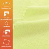Hospeco® SmartRags® Medium-Weight Microfiber Cloths, 215 GSM, 16