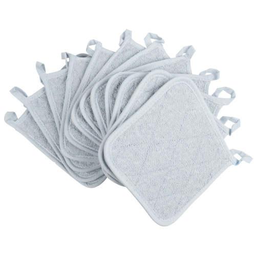 POT HOLDERS  GREY  12 PACK