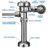 Sloan® R-1012-A Regal® Water Closet Diaphragm Rebuild Kit, 2.4 gpf, Manual, 1/ea R1012A 3317012 2