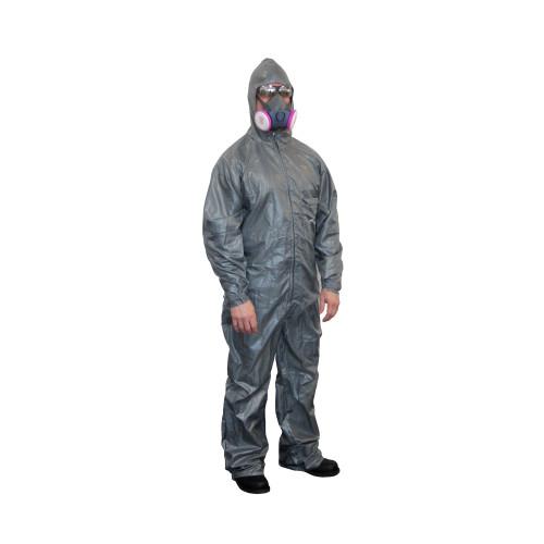 PAINTSUIT STD WITH BREATHABLE BACK  VELCRO WRIST  HOOD-MED