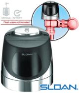 Sloan® RESS-Z-U Sloan Retrofit Automatic Flushers for Zurn Urinals, 1.5/1.0 gpf, Polished Chrome, 1/ea (3325412) RESS Z U
