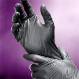 Art Noir® Shadow® Nitrile Powder-Free Exam Gloves, Textured, 10x90, Black, 6 mil - XXL SHD939 5