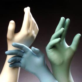 TechNiGlove TN1200 Nitrile Powder-Free Cleanroom Gloves, 10x100, White, 5 mil, 12″ - X-Small TG-TN1200W