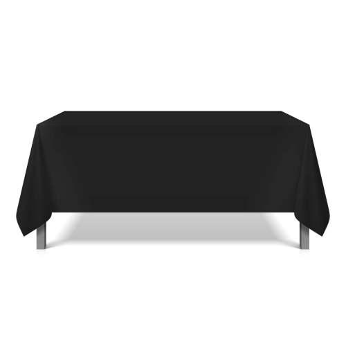52x52 Black Tablecloths 