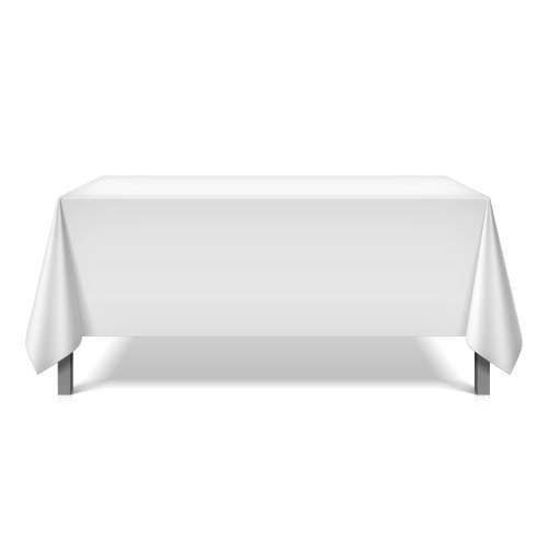 85x85 White Tablecloths