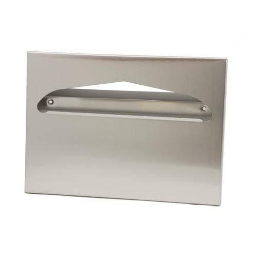 Health Gards® Half-Fold Toilet Seat Cover Dispenser, Stainless Steel, 15.375
