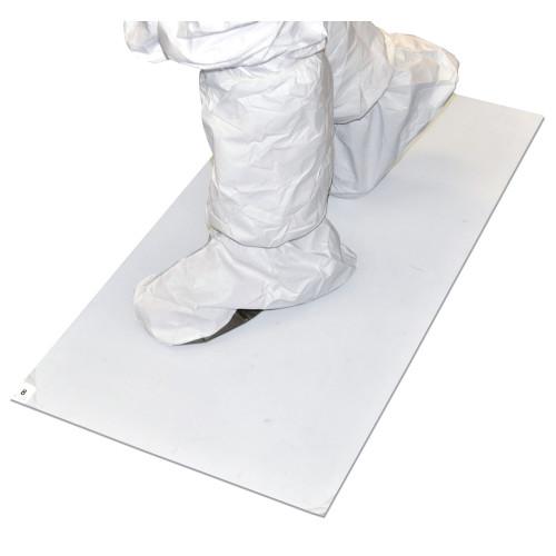 WHITE  18 X 36 TACKY MAT  30 SHEETS MAT  4 MATS CASE