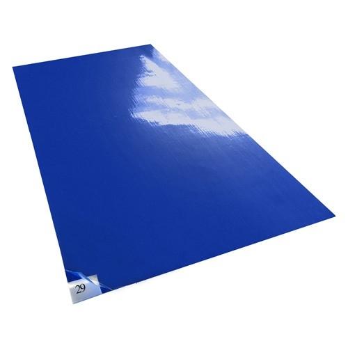 BLUE  26 X 45 TACKY MAT  30 SHEETS MAT  4 MATS CASE