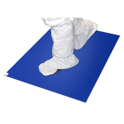 BLUE  36 X 36 TACKY MAT  30 SHEETS MAT  4 MATS CASE