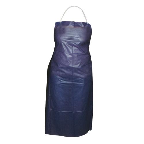 APRON VINYL BLUE 6MIL RAW EDGE