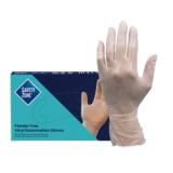 Safety Zone® VPF® Vinyl Powder-Free Exam Gloves, 10x100, Clear, 4 mil - Medium VPF235