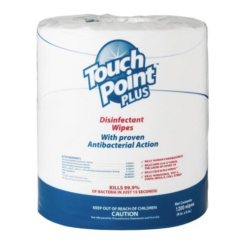 Plus Disinfectant Wipes Large Roll 1200 RL 2 CS