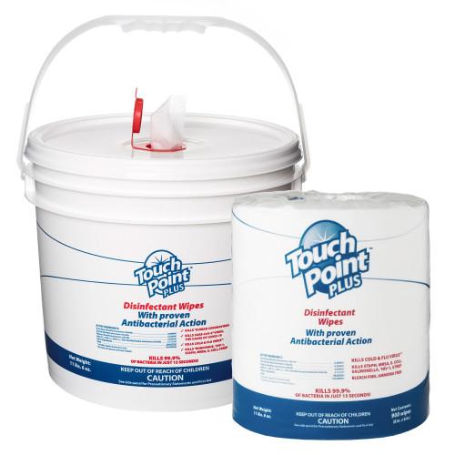 Touch Point Plus Disinfectant Wipes Roll W bucket 1 RL