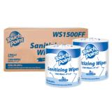 Touch Point® Hand Sanitizing Wipes, 1500/Roll - 2 Rolls/CS WS1500FF 2