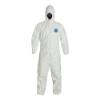 COVERALL,TYVEK, HOOD & ELASTIC WRISTS/ANKLES, 3XLG,25/CS