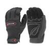 MECHANIC GLOVE, SPANDEX BACK, LEATHER PALM, BLK/BLK, M